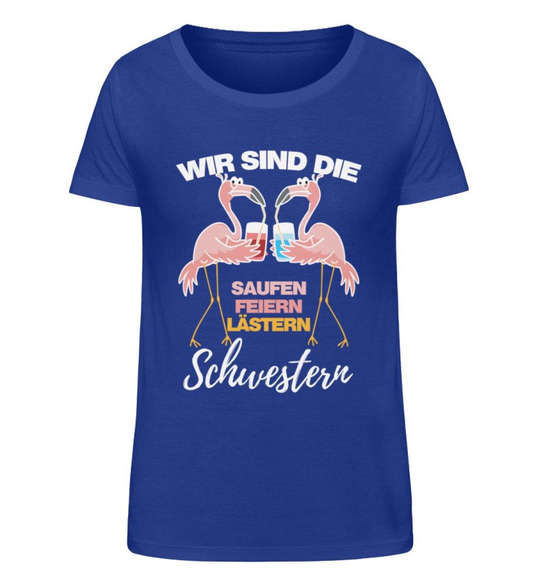 Saufen, feiern, lästern Schwestern - Damen Organic Shirt