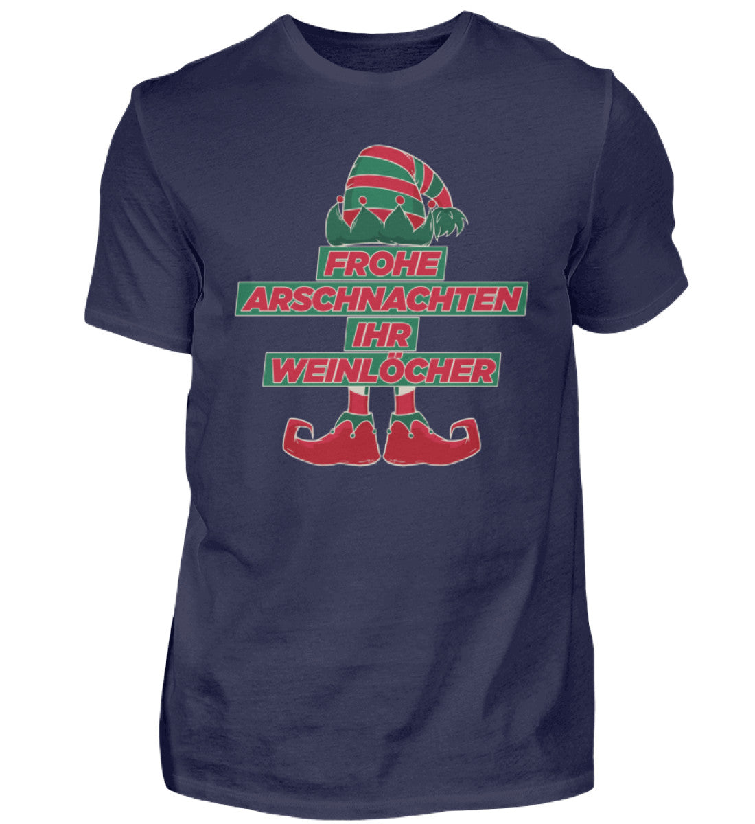 Frohe Arschnachten - Weinlöcher Elf - Herren Shirt