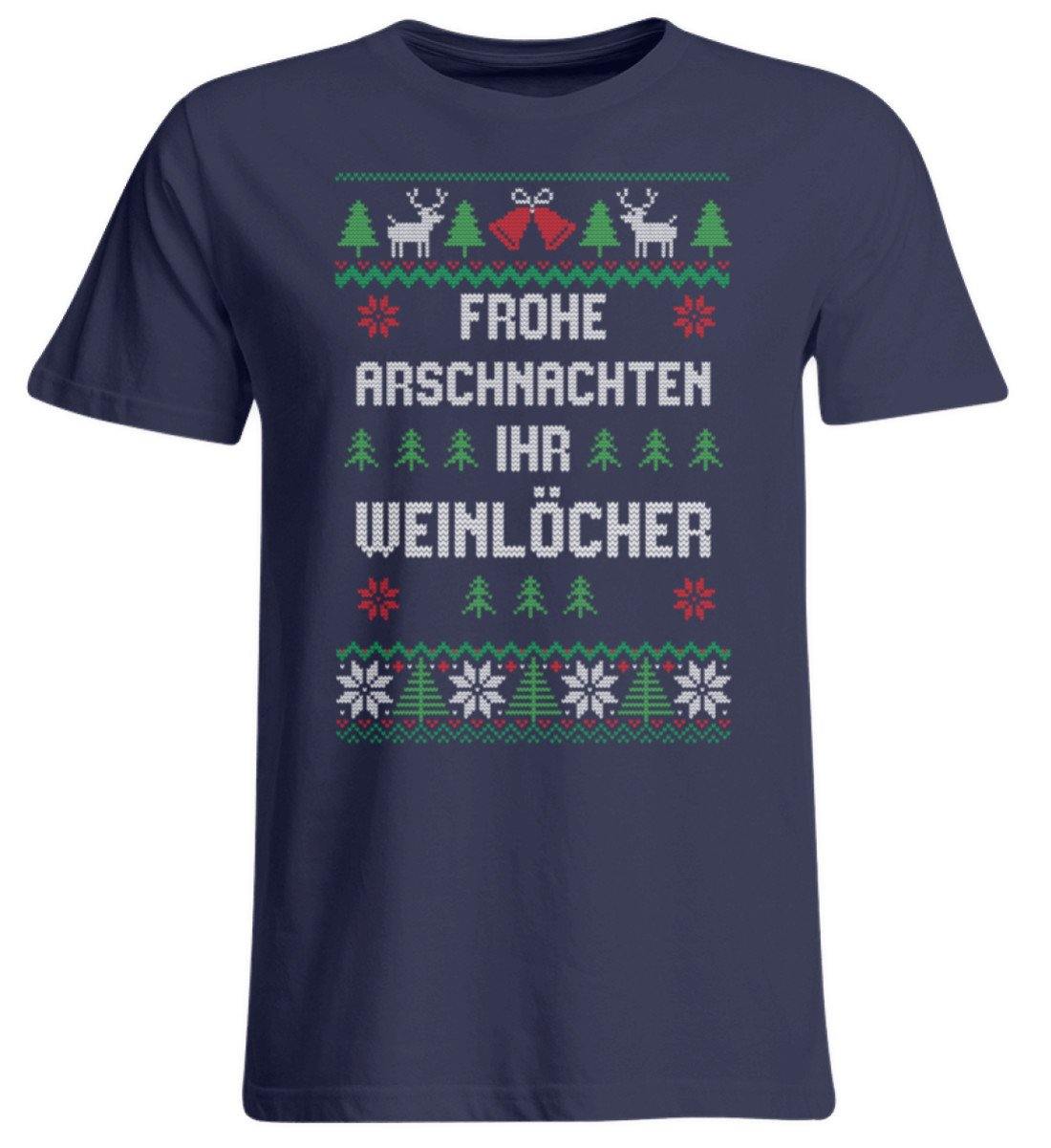 Frohe Arschnachten - Words on Shirts - Übergrößenshirt