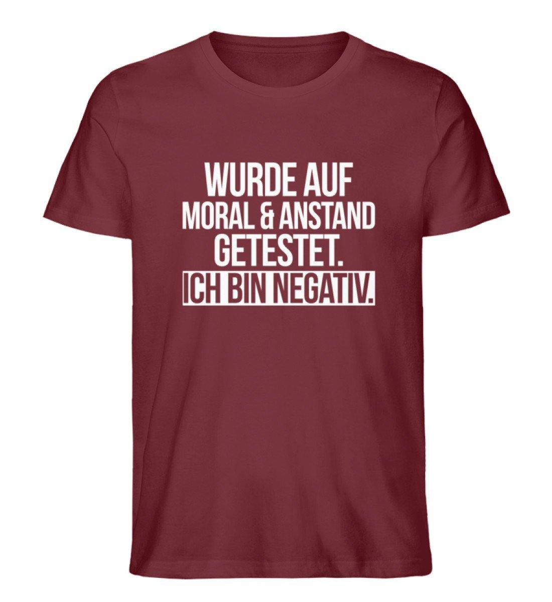 Moral & Anstand getestet - Negativ - Herren Premium Organic Shirt