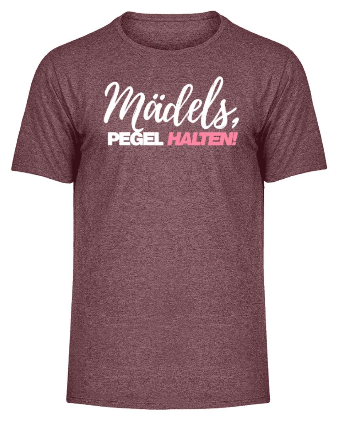 Mädels, Pegel halten - Words on Shirts 2 - Herren Melange Shirt