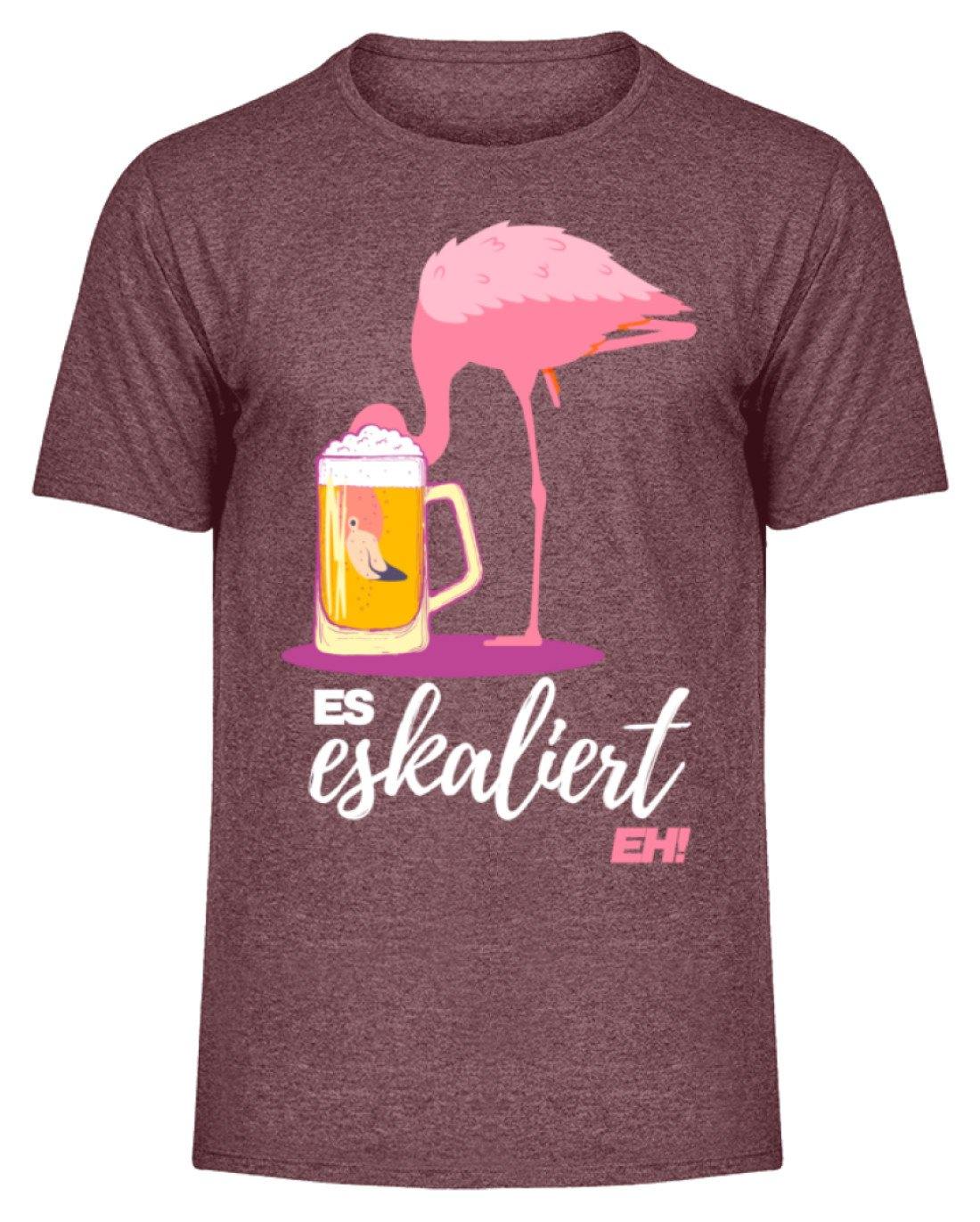 Es Eskaliert Eh - Flamingo - Herren Melange Shirt