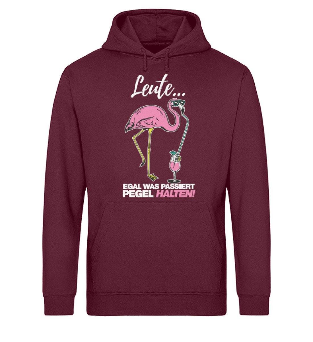 Leute, Pegel halten. Flamingo - Unisex Organic Hoodie