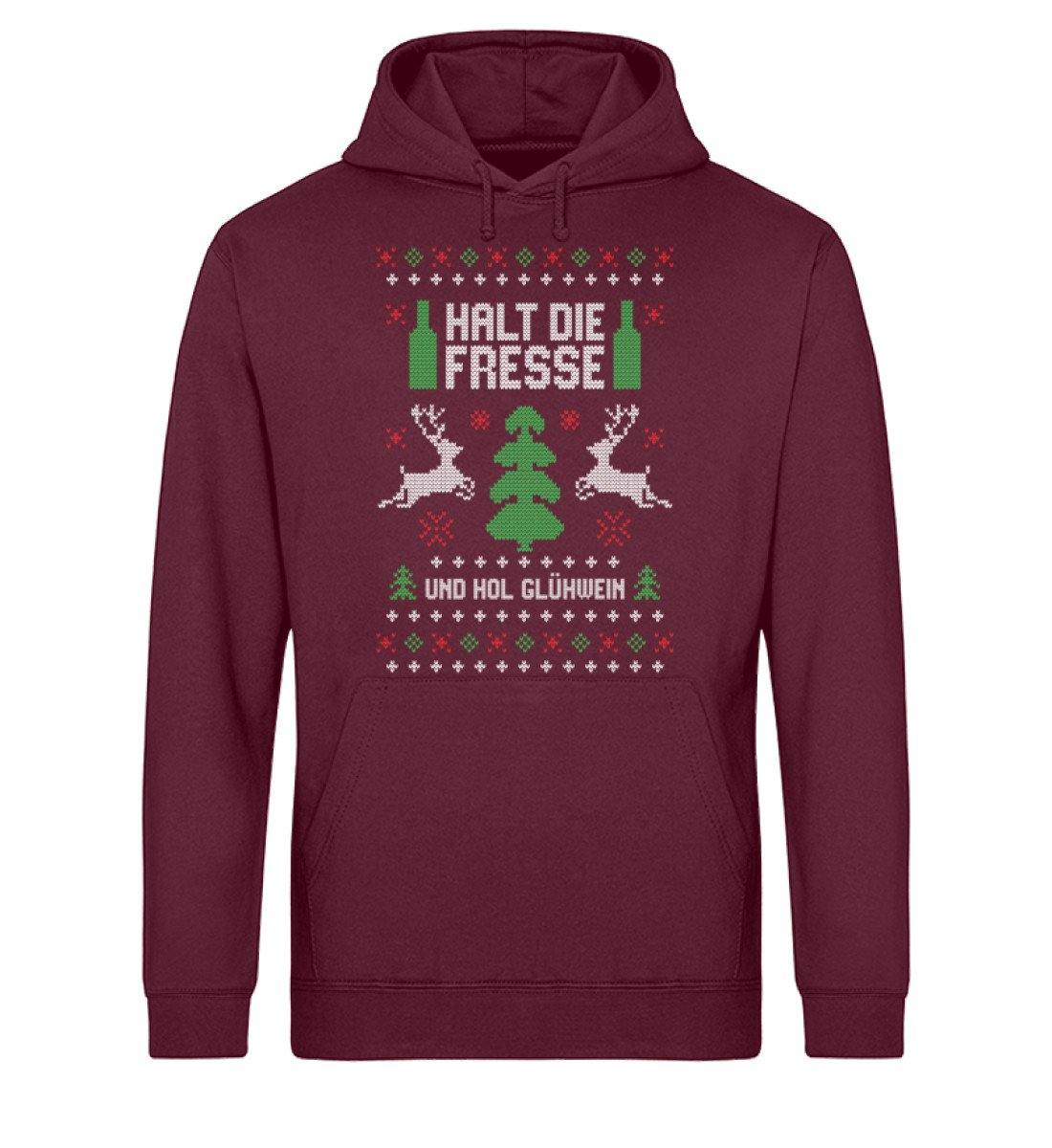 Halt die Fresse - und hol Glühwein - Unisex Organic Hoodie