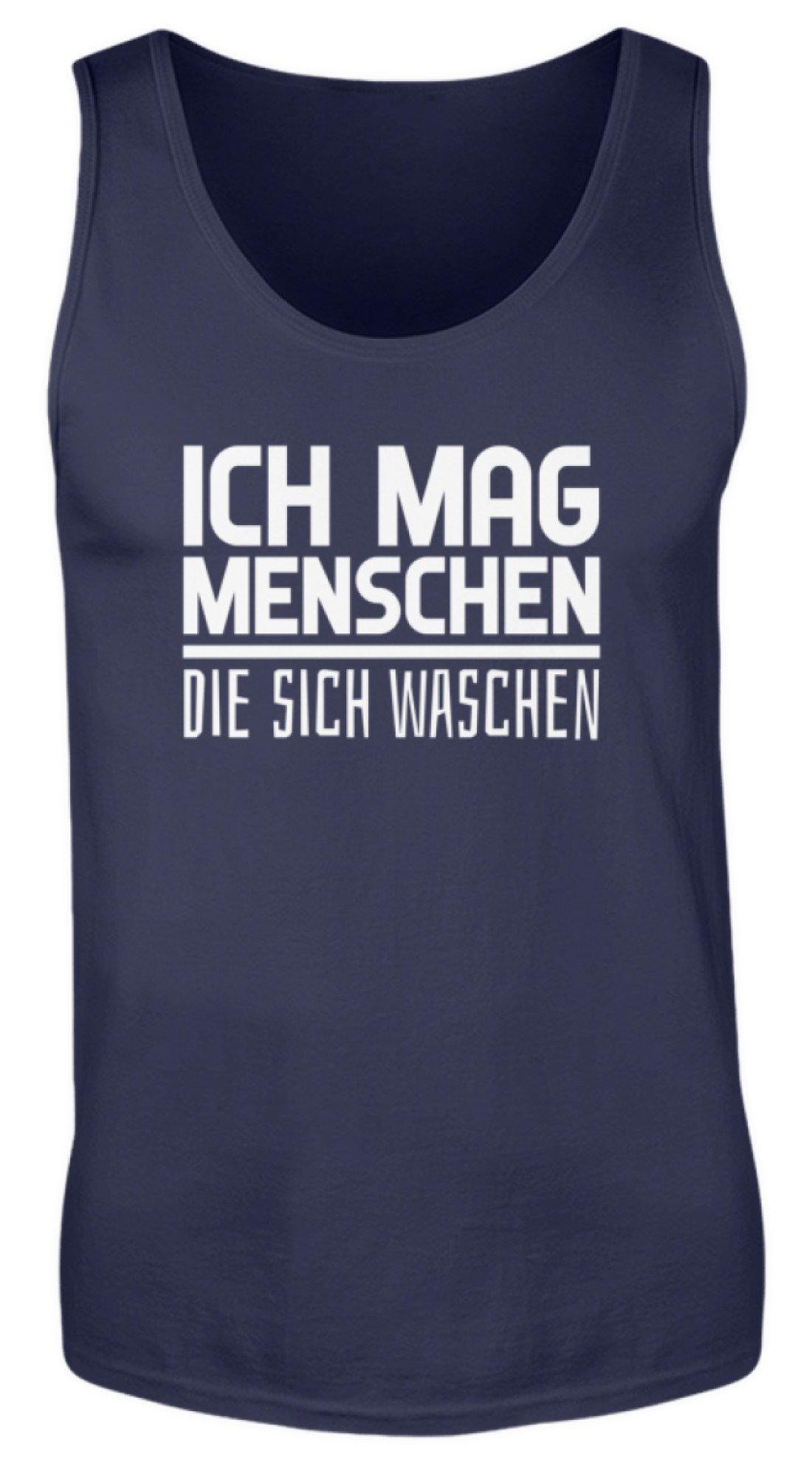 Ich mag Menschen - Words on Shirts - Herren Tanktop