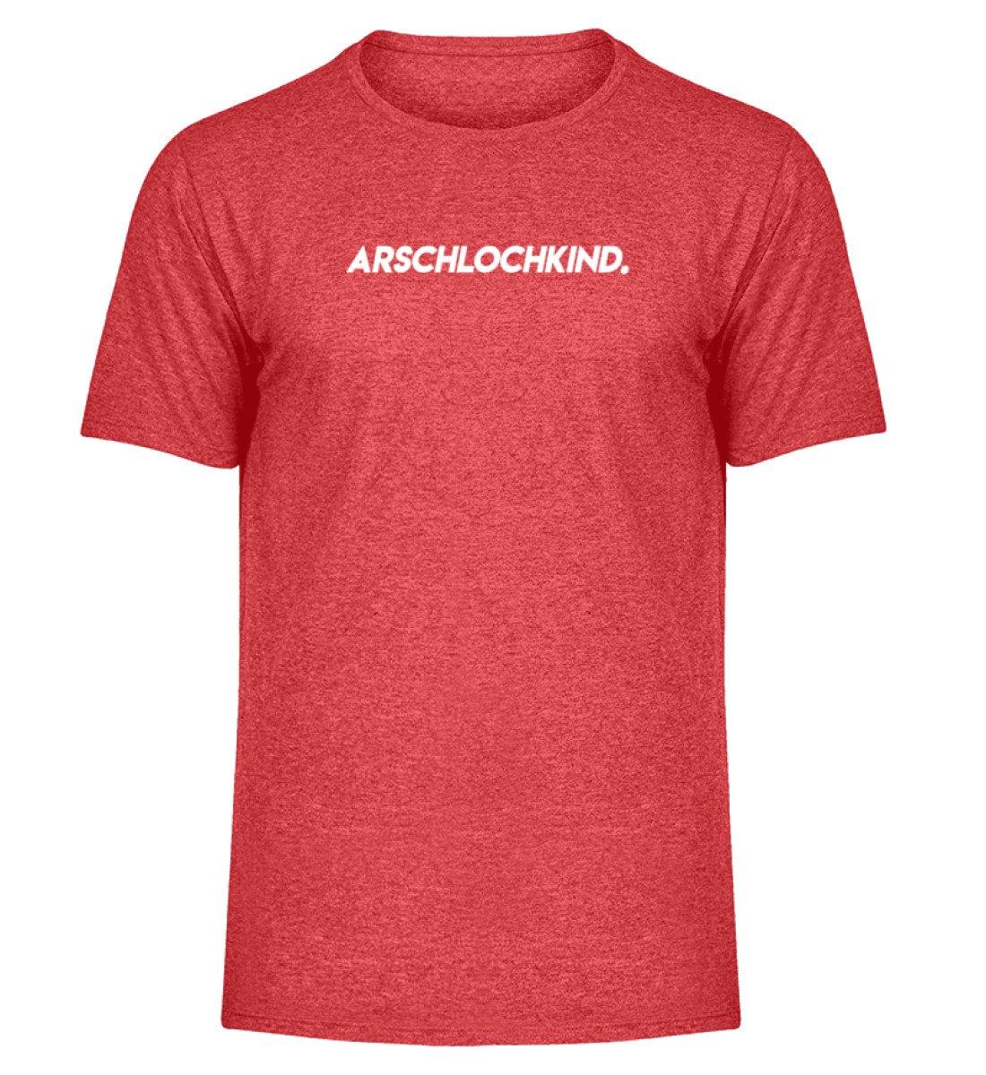 Arschlochkind Words on Shirts - PR - Herren Melange Shirt