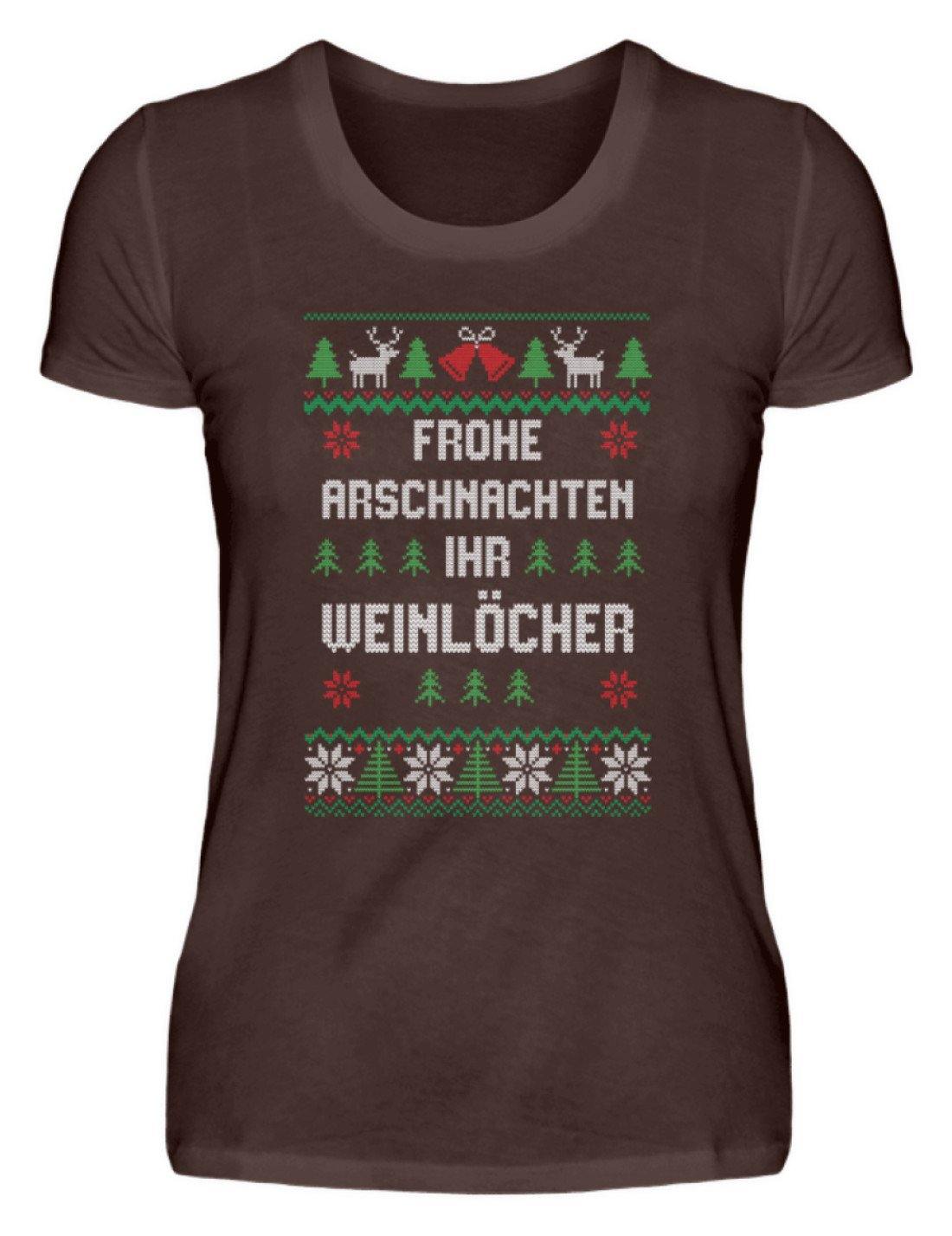 Frohe Arschnachten - Words on Shirts - Damen Premiumshirt