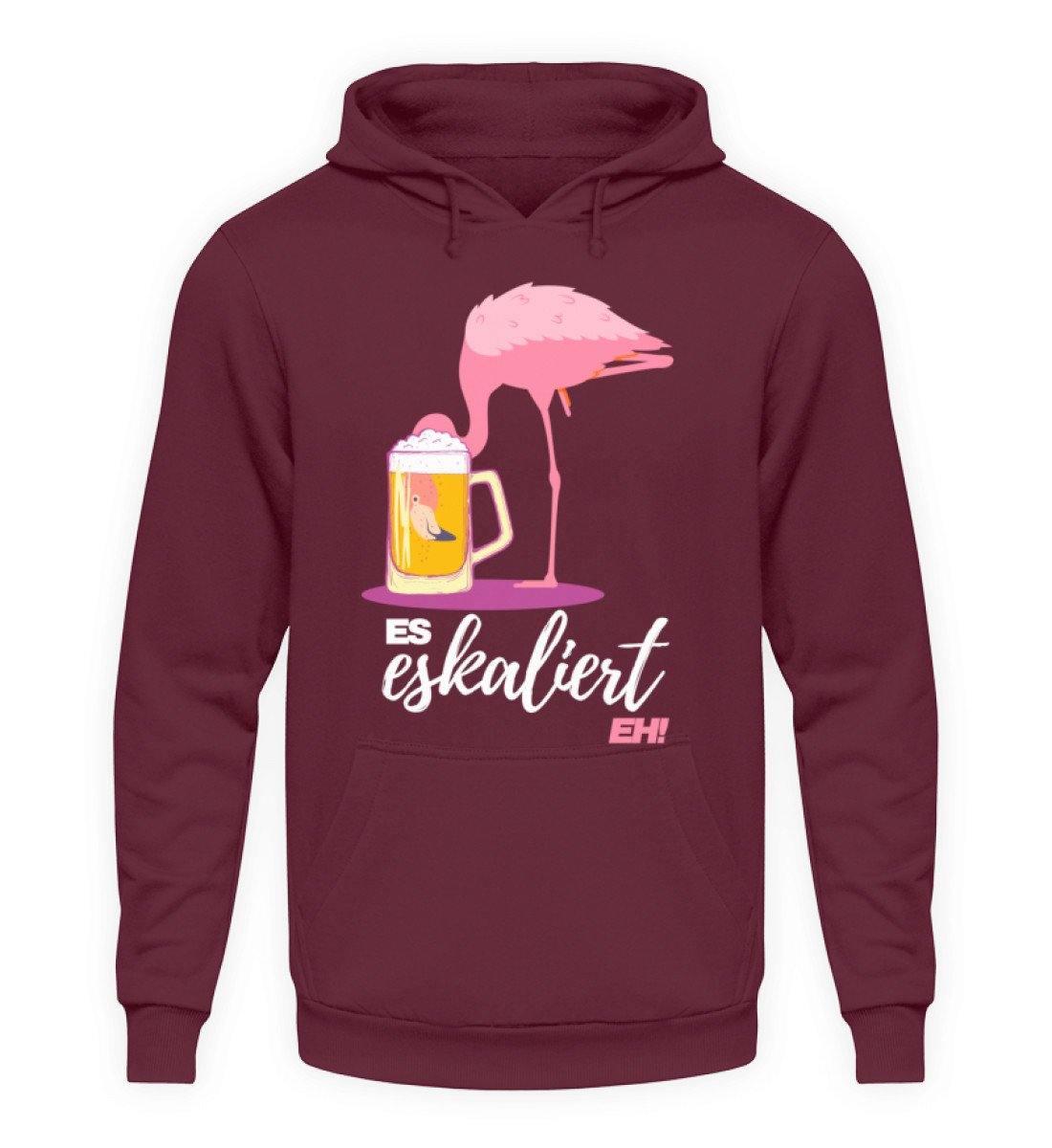 Es Eskaliert Eh - Flamingo - Unisex Kapuzenpullover Hoodie