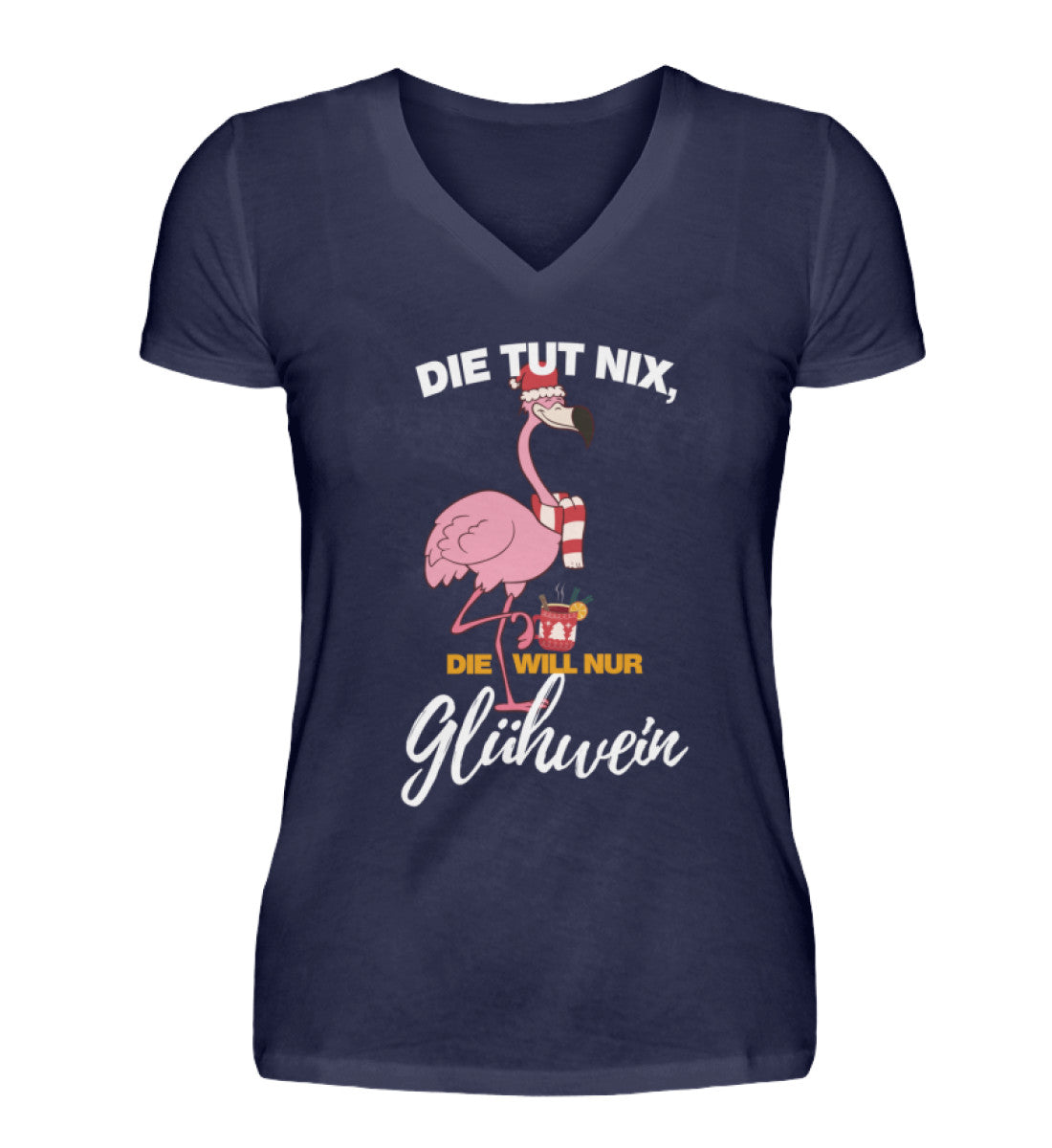 Die tut nix, die will nur Glühwein XMAX - V-Neck Damenshirt