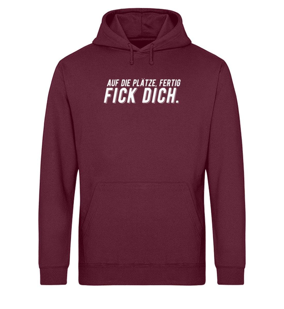 Auf die Plätze, fertig, F*ck dich - Unisex Organic Hoodie