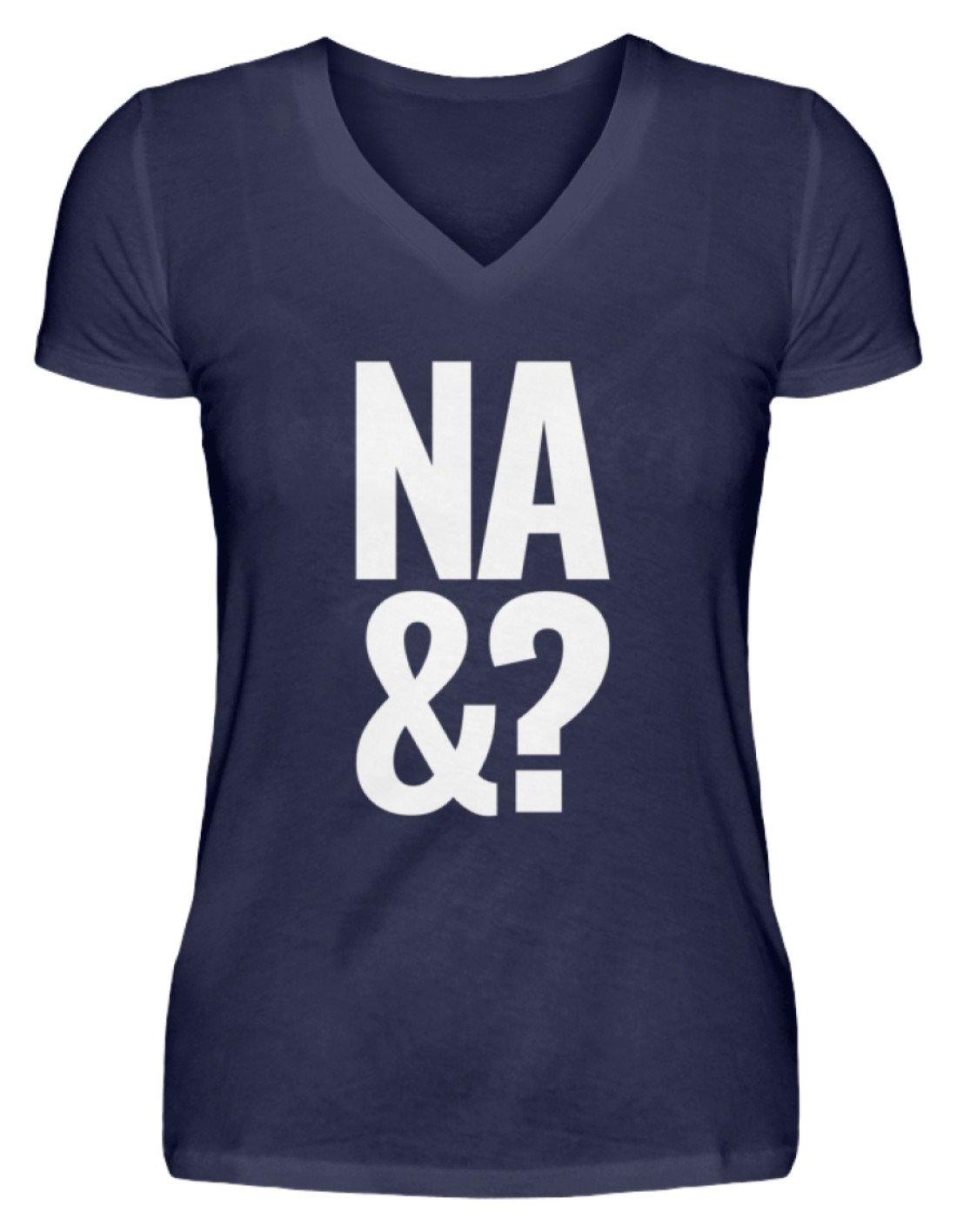 Na & - Words on Shirts - V-Neck Damenshirt