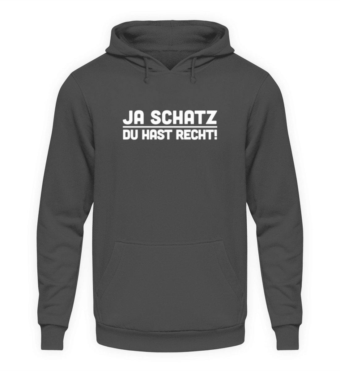 Ja Schatz Du Hast Recht Words on Shirts - Unisex Kapuzenpullover Hoodie