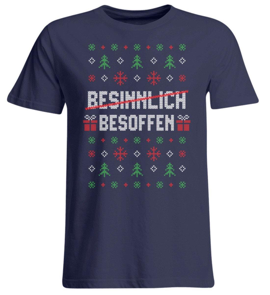 Besinnlich - Besoffen - Words on Shirts - Übergrößenshirt