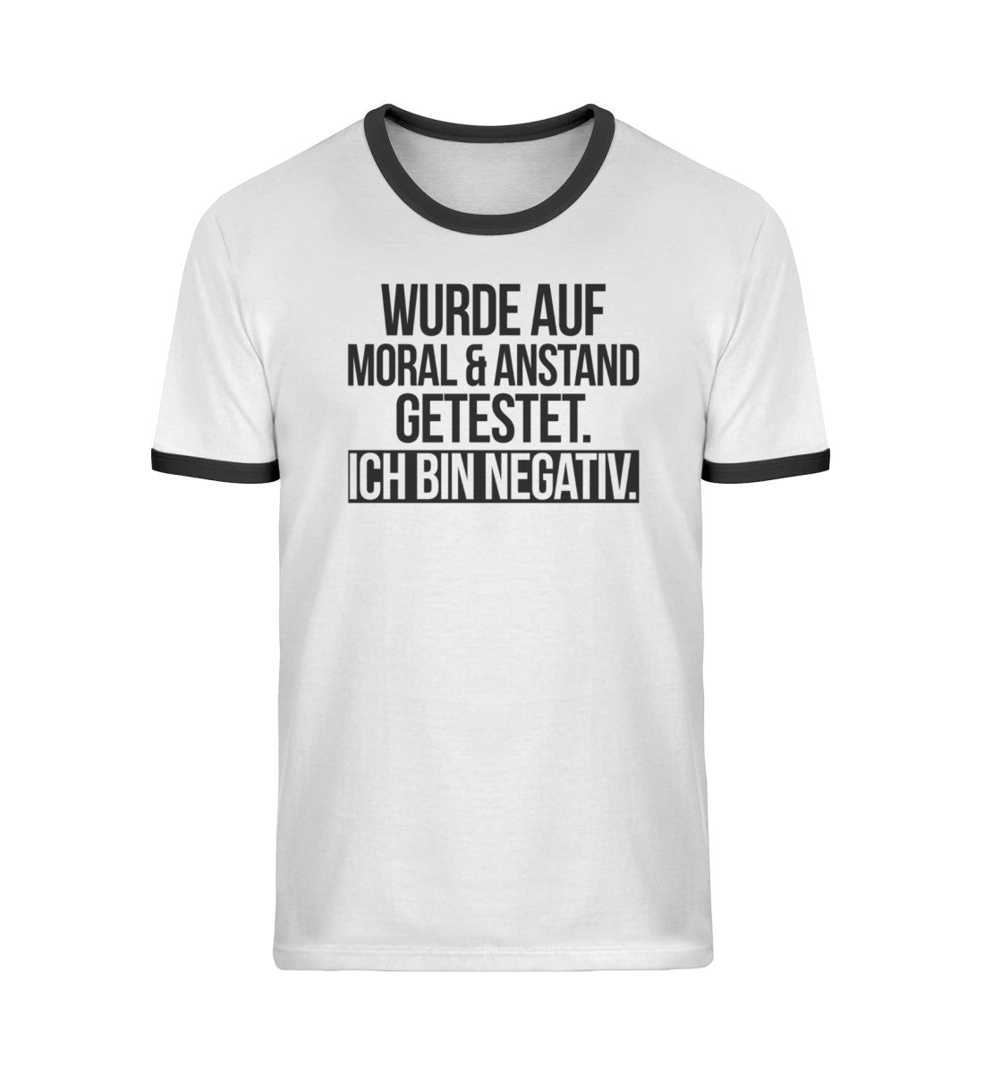 Moral & Anstand getestet - Negativ - Unisex Organic Ringer T-Shirt