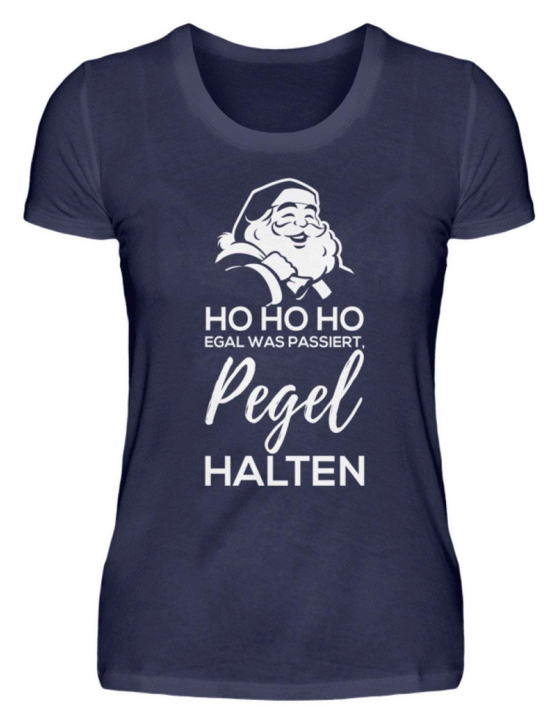 Santa Pegel halten - Words on Shirt - Damenshirt