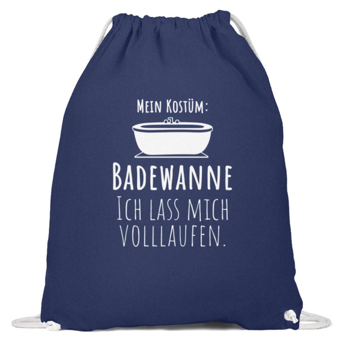 Kostüm Badewanne - Words on Shirts - Baumwoll Gymsac - Karneval, Fasching & Fastnacht