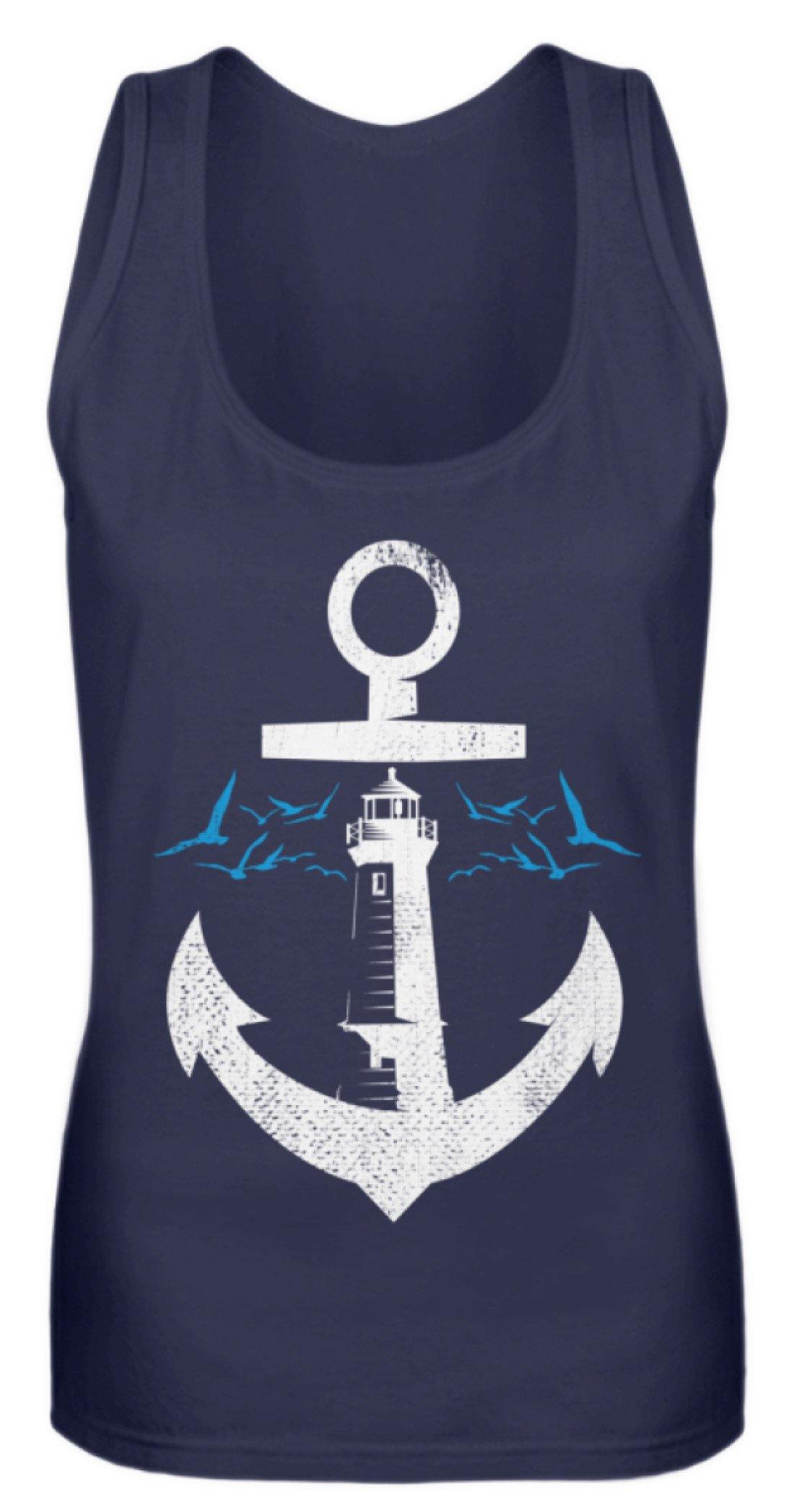 Norddeutsch Anker Leuchtturm - Frauen Tanktop