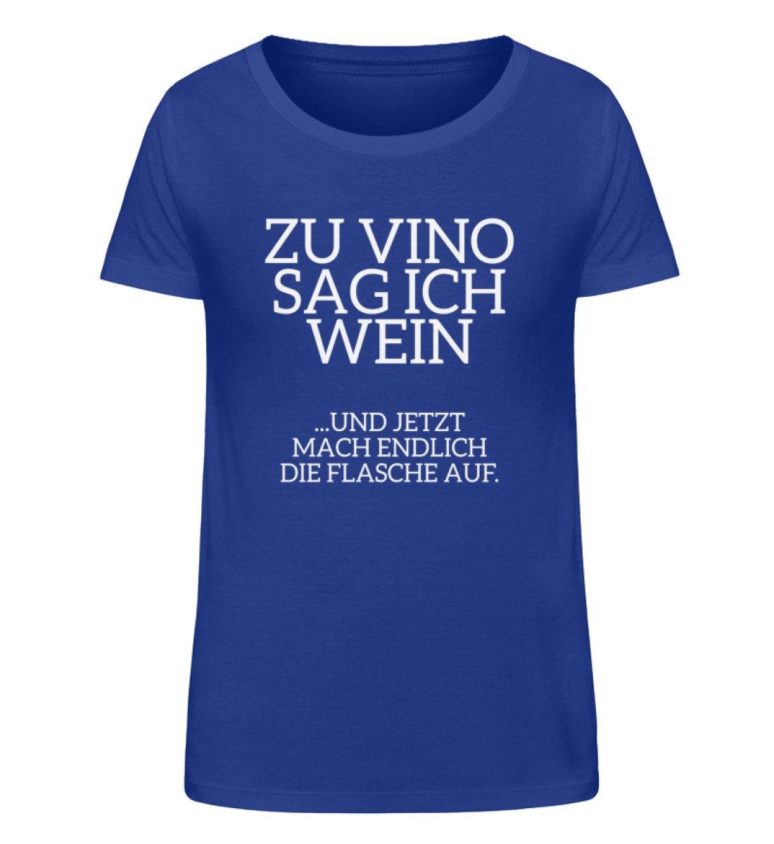 Zu Vino Sag Ich Wein - Flasche auf - Damen Organic Shirt