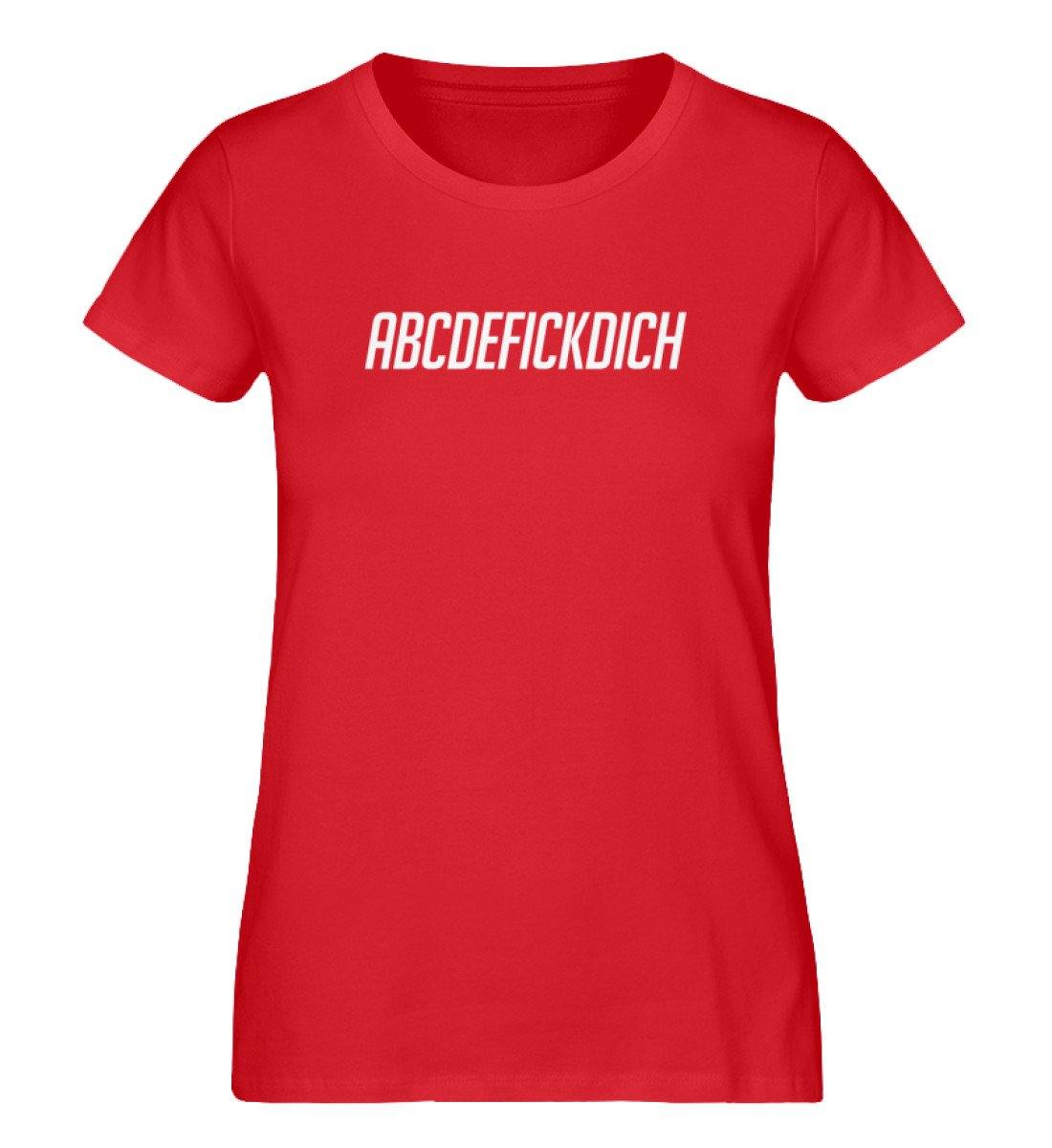 ABCDEFICKDICH - Damen Premium Organic Shirt