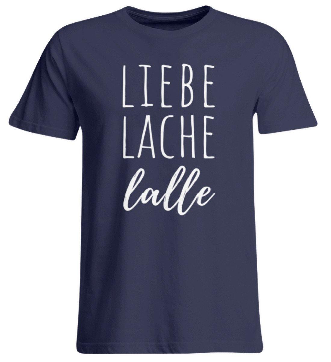 Liebe Lache Lalle - Words on Shirt - Übergrößenshirt