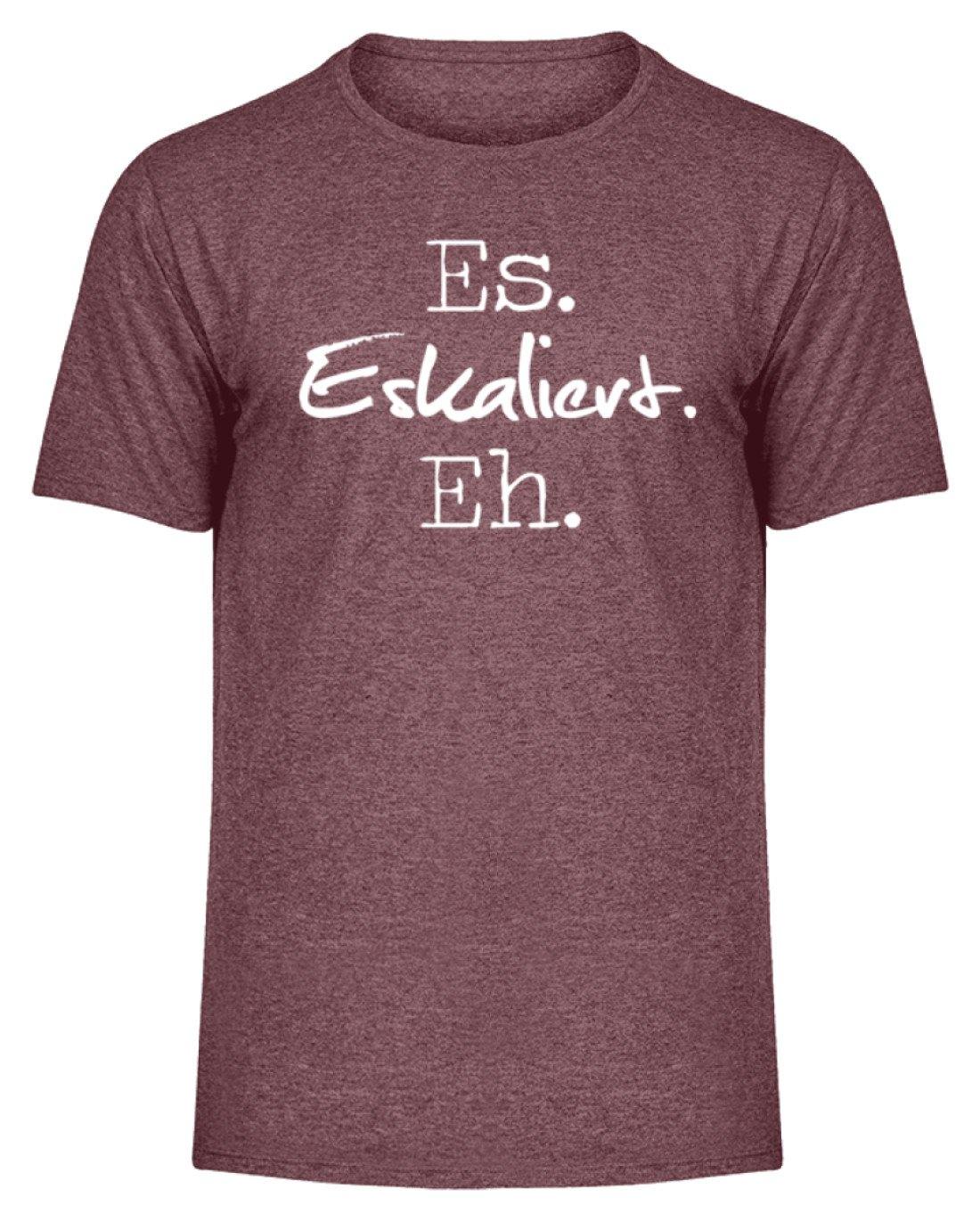 Es Eskaliert Eh - Words on Shirts (3) - Herren Melange Shirt