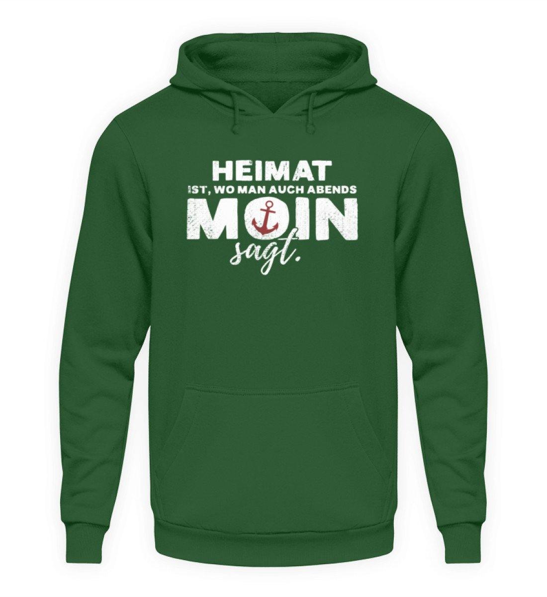 Abends Moin sagt - Norddeutsch - Unisex Kapuzenpullover Hoodie