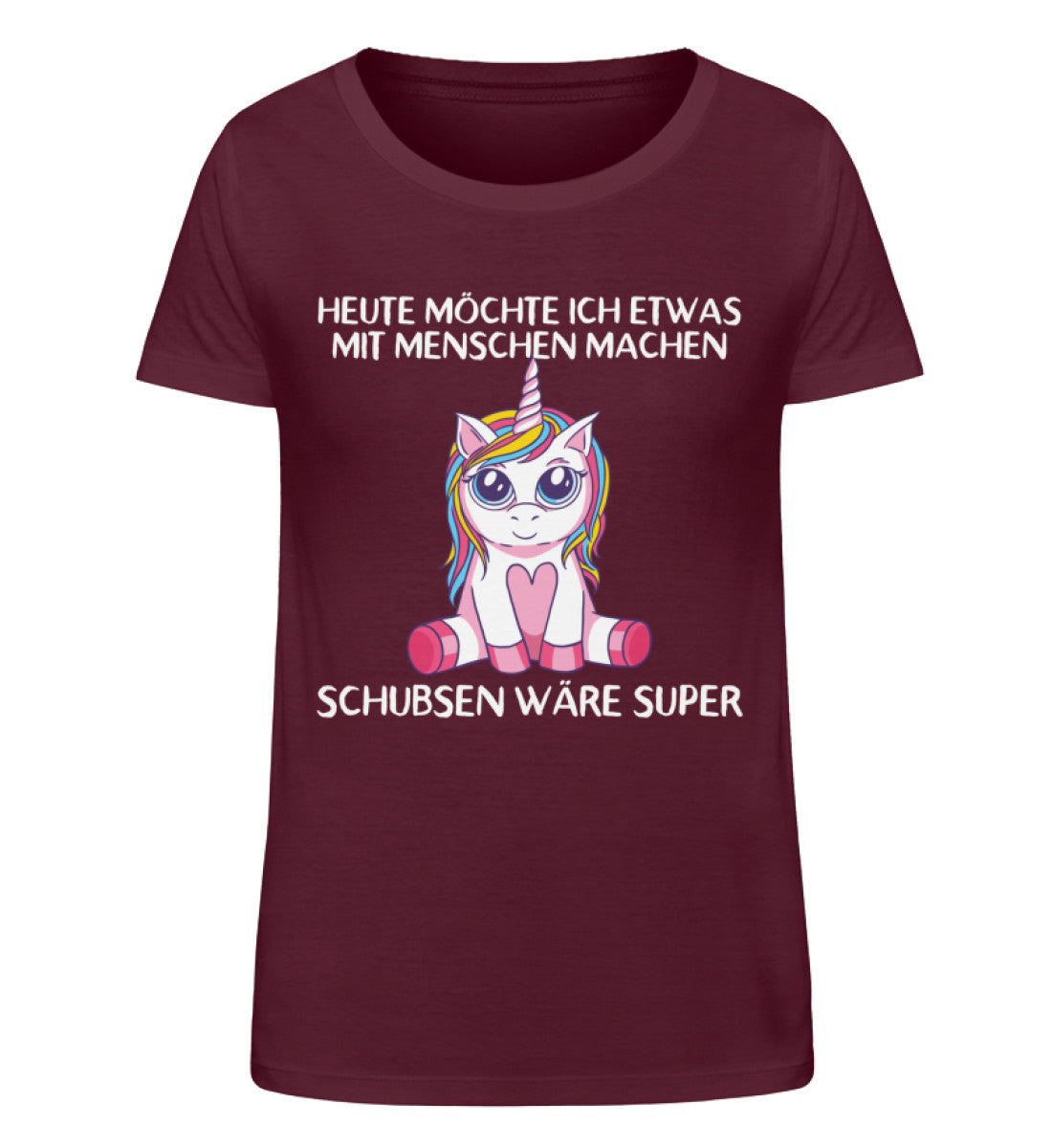 Etwas mit Menschen machen - Einhorn TF - Damen Organic Shirt