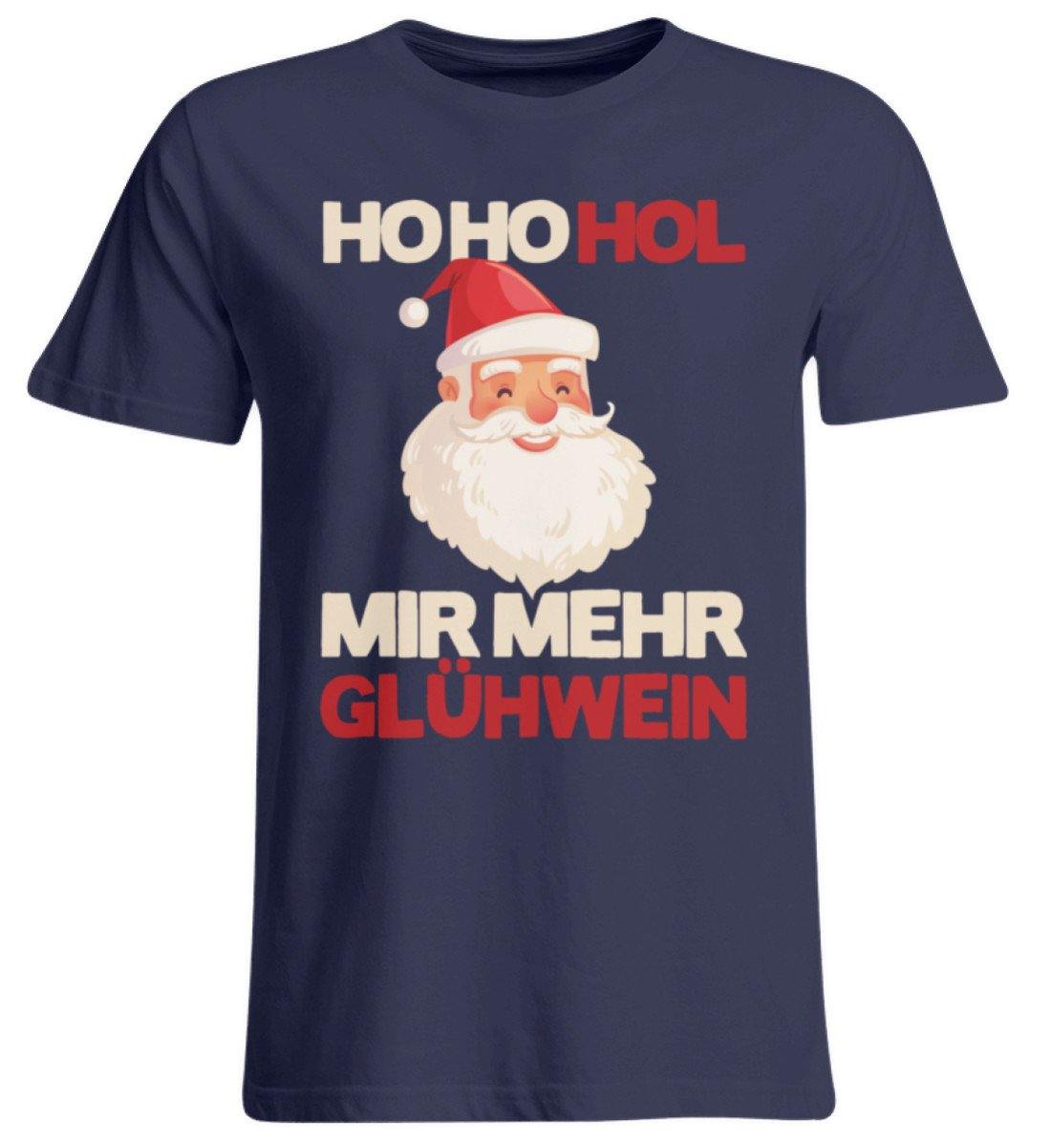 Ho Ho Hol mir Glühwein - Words on Shirt - Übergrößenshirt
