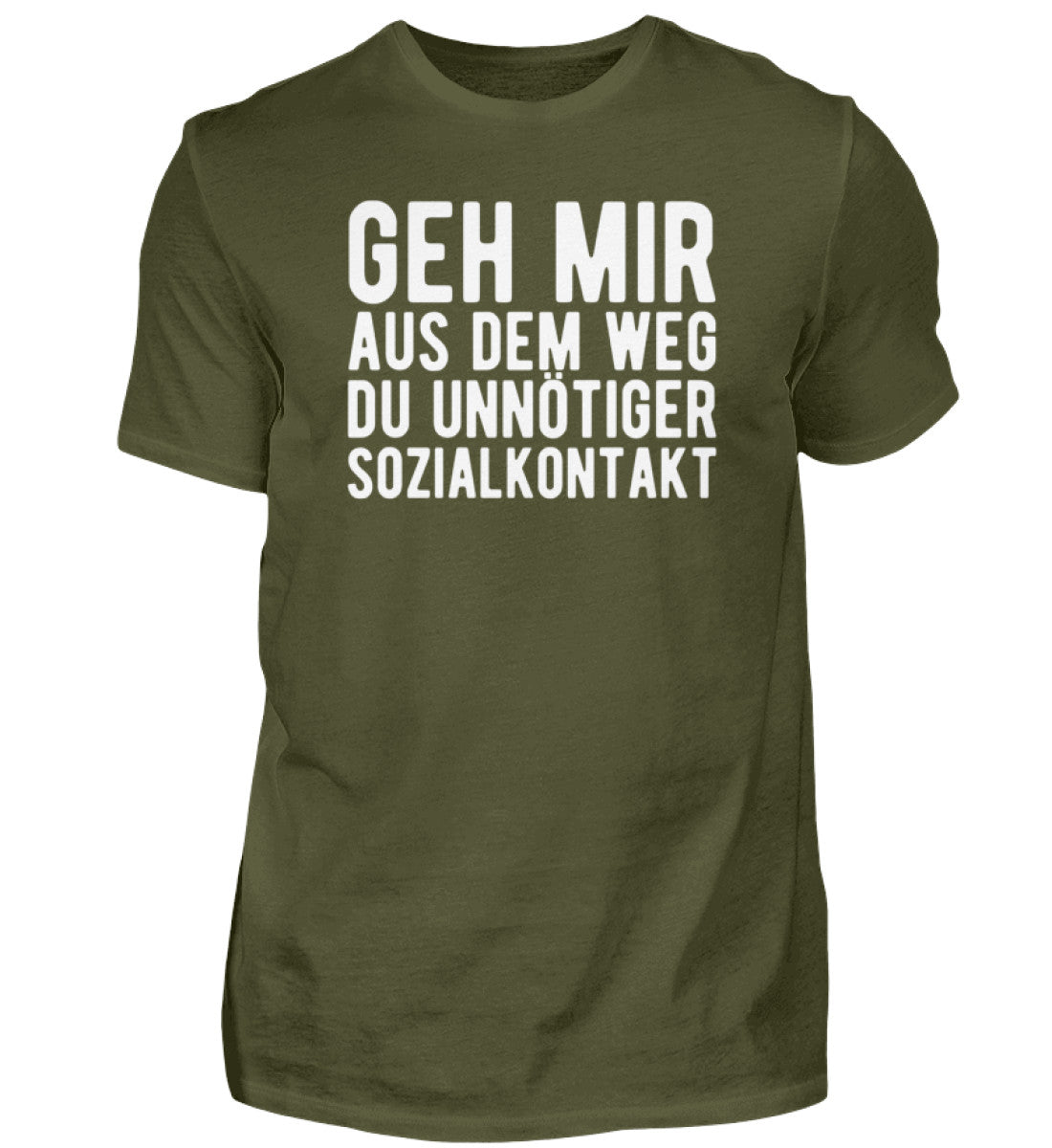 Aus dem Weg du unnötiger Sozialkontakt - Herren Shirt