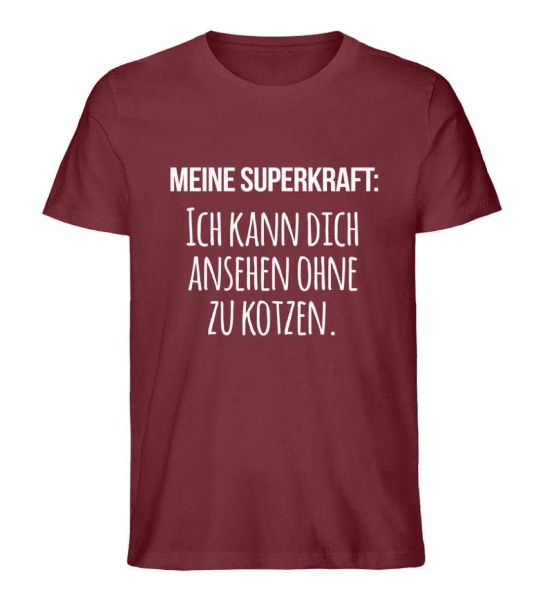 Meine Superkraft: ohne zu kotzen - Herren Premium Organic Shirt