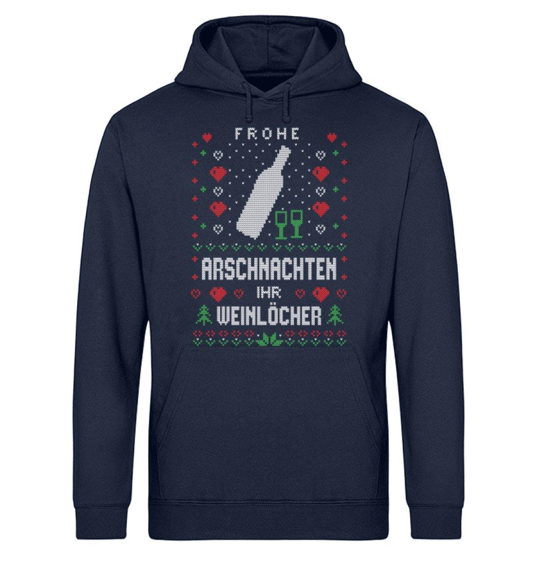 Frohe Arschnachten - Weinlöcher 2020 - Unisex Organic Hoodie