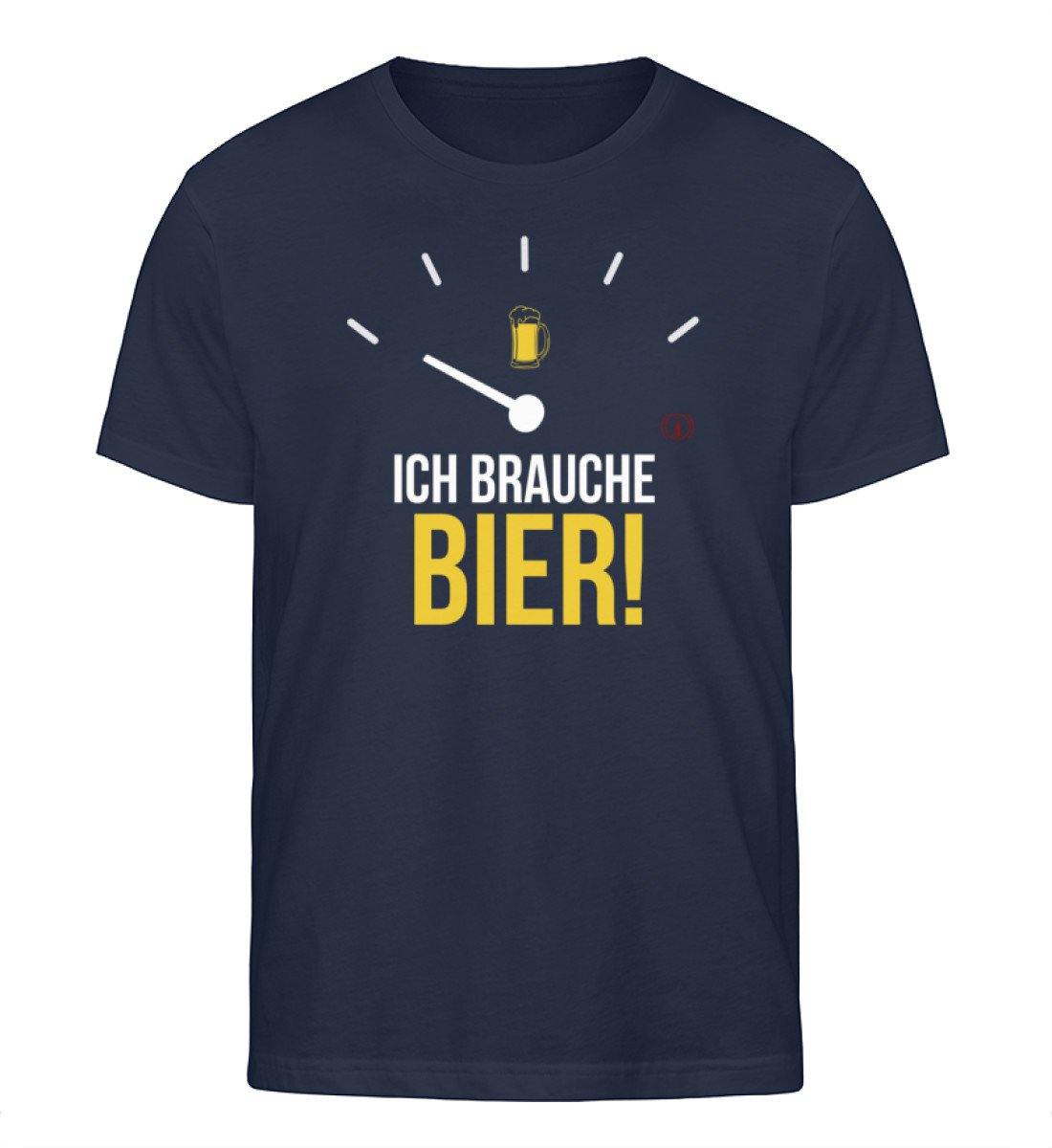 Ich brauche Bier - Tacho - Herren Organic Shirt