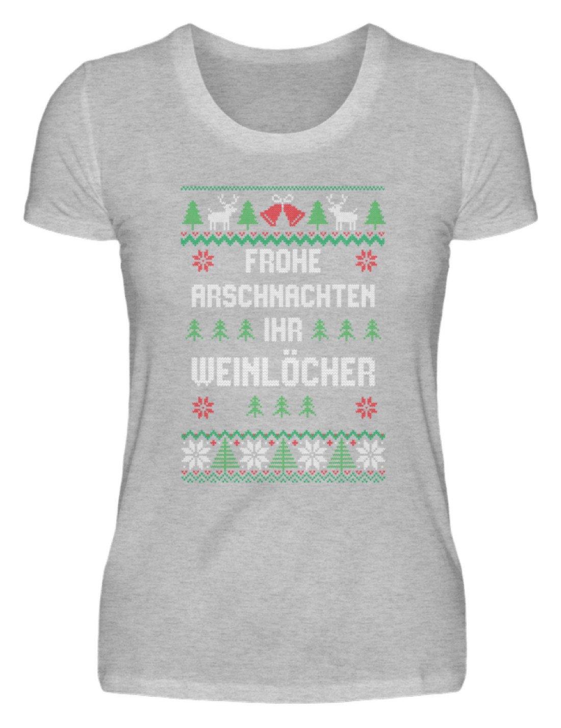 Frohe Arschnachten - Words on Shirts - Damenshirt
