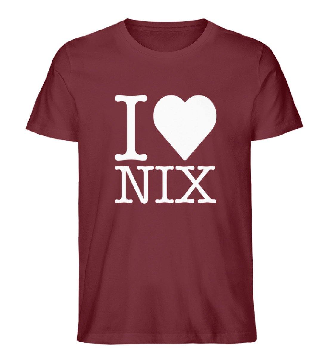 I love nix - Words on Shirts - Herren Premium Organic Shirt