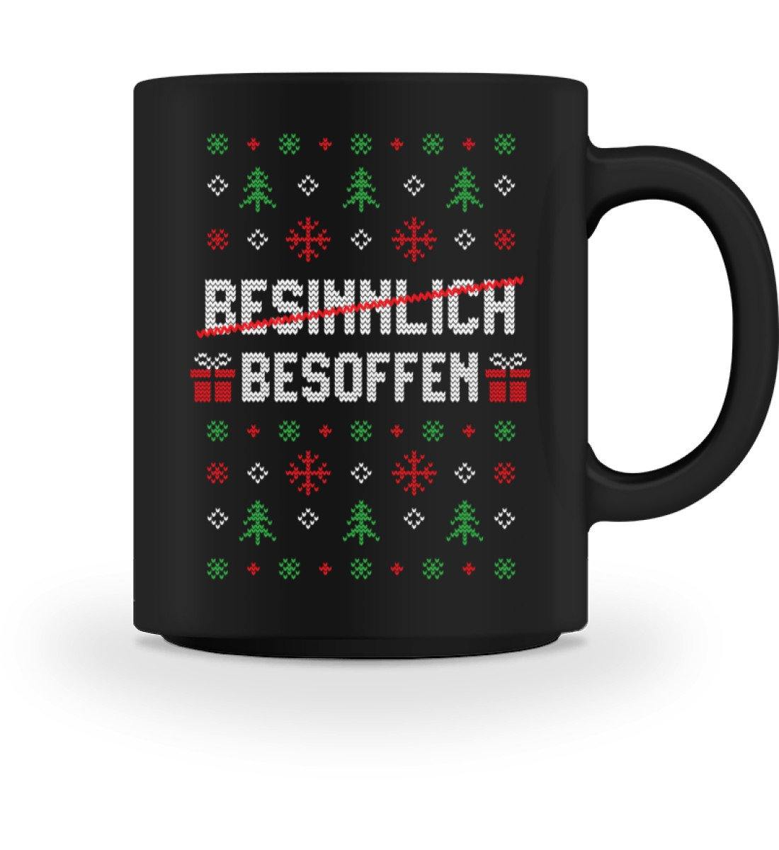 Besinnlich - Besoffen - Words on Shirts - Tasse