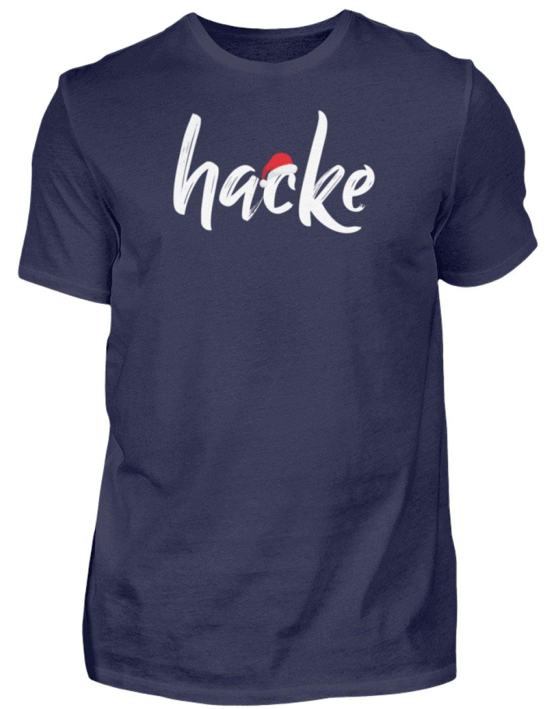 Hacke - Hacke Dicht - Words on Shirt - Herren Shirt