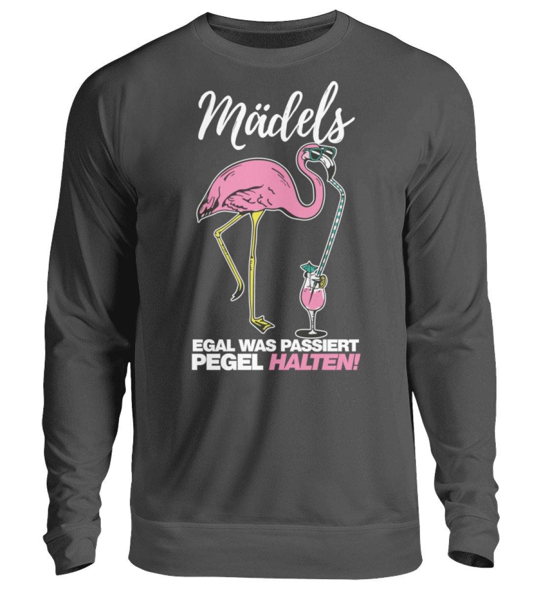 Mädels, Pegel halten. Flamingo - Unisex Pullover