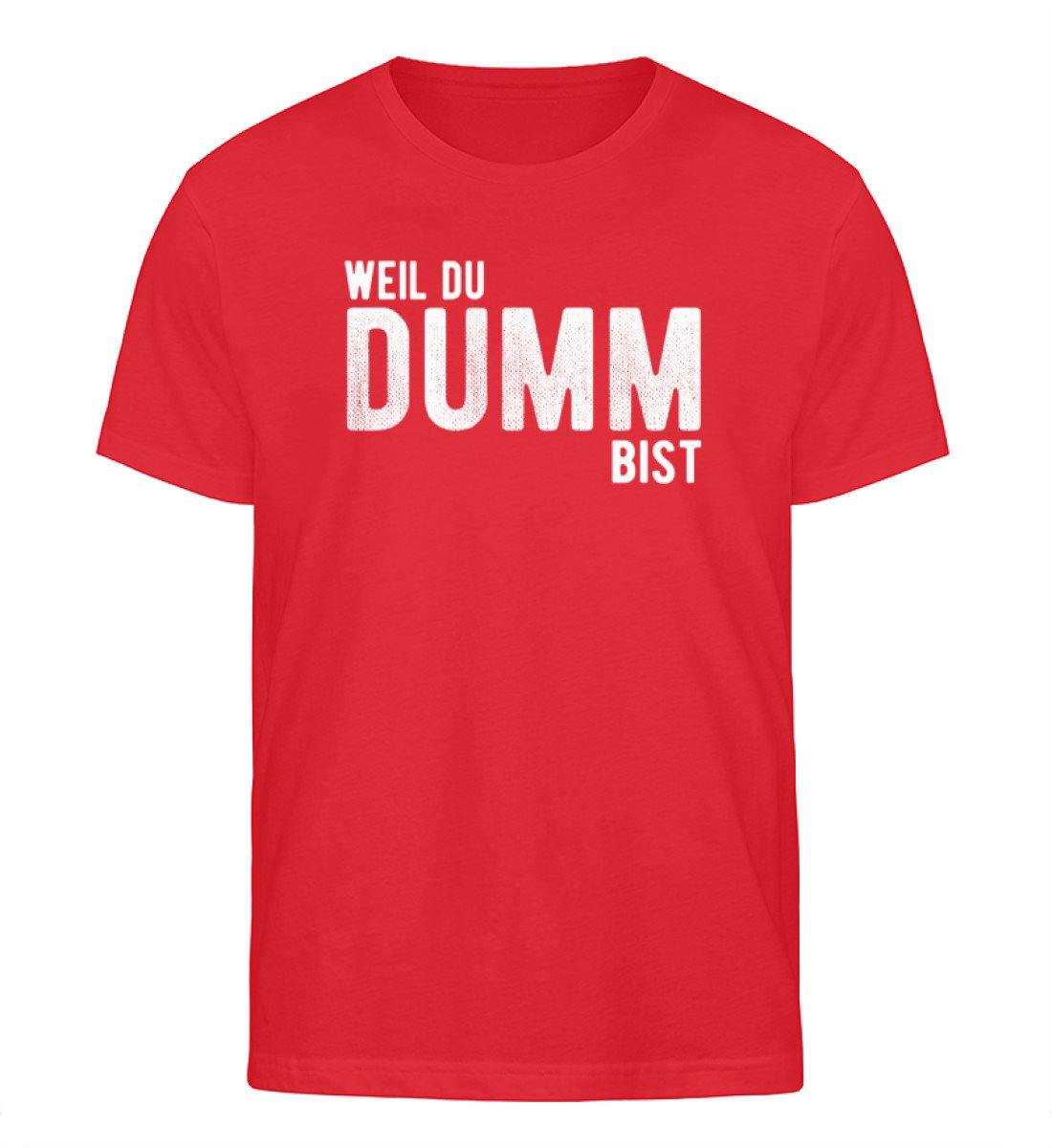 Weil du dumm bist - Words on Shirts - Herren Organic Shirt