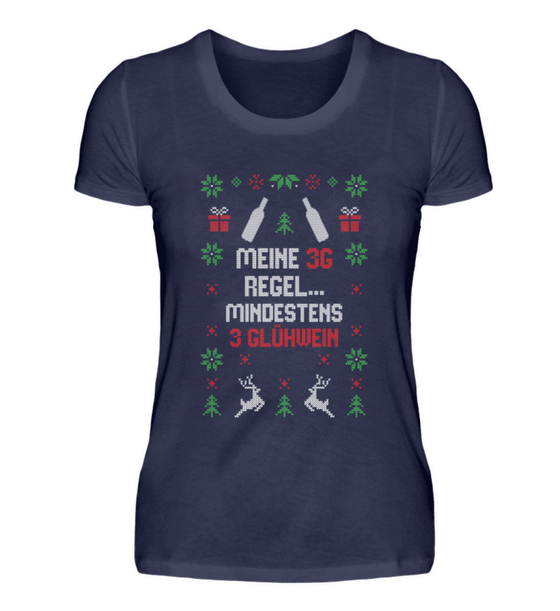 3G Regel - Mindestens 3 Glühwein - Damenshirt