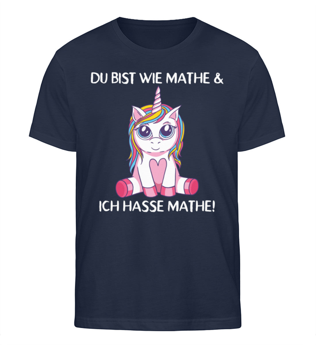 Du bist wie Mathe - Einhorn TF - Herren Organic Shirt