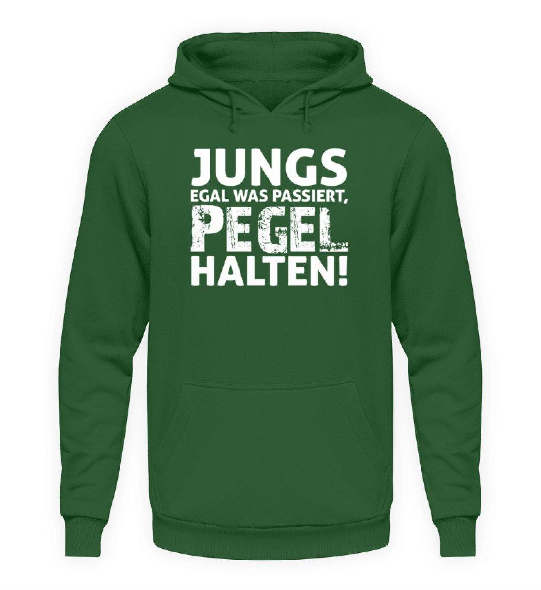 Jungs, Pegel halten. - Unisex Kapuzenpullover Hoodie