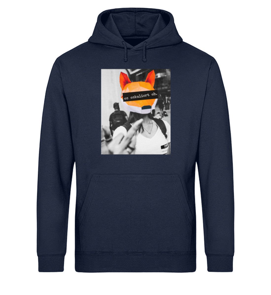 Es eskaliert eh - Words on Shirts - Unisex Organic Hoodie