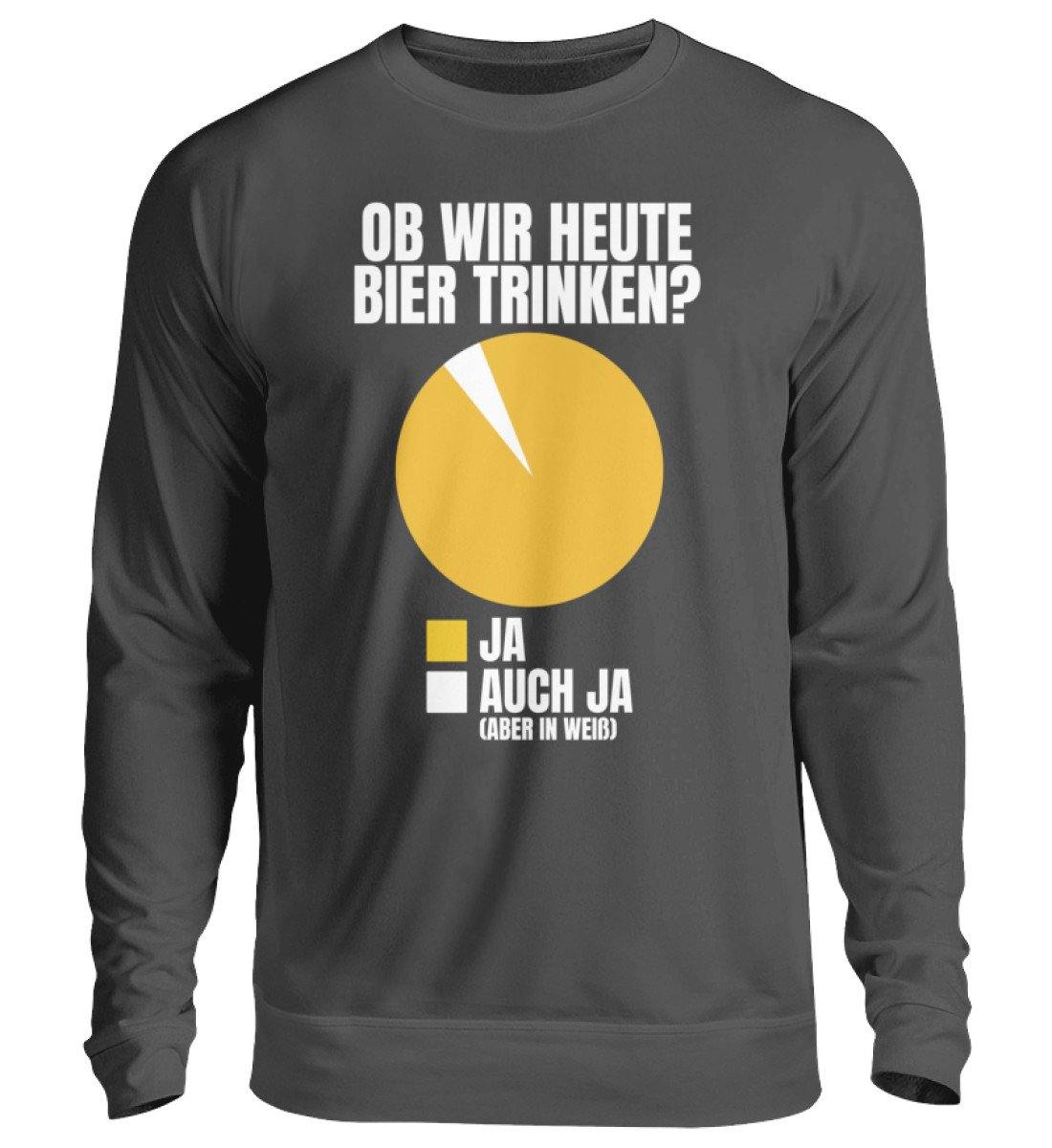 Ob wir heute Bier trinken? Diagram - Unisex Pullover