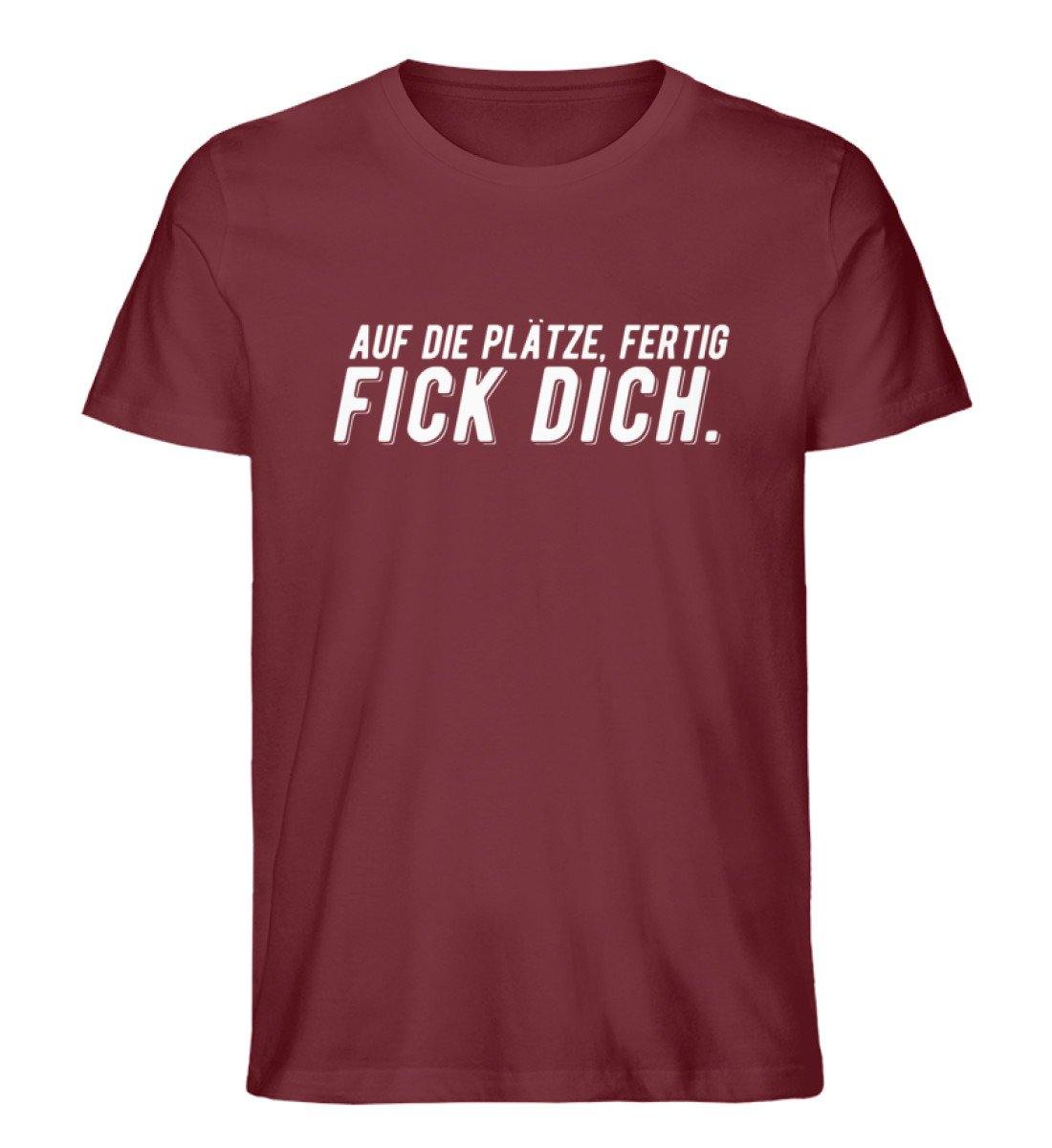Auf die Plätze, fertig, F*ck dich - Herren Premium Organic Shirt