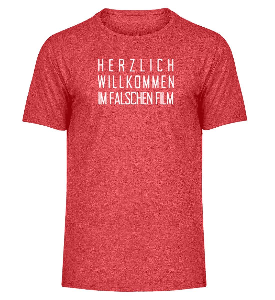 Im falschen Film - Words on Shirts - PR - Herren Melange Shirt