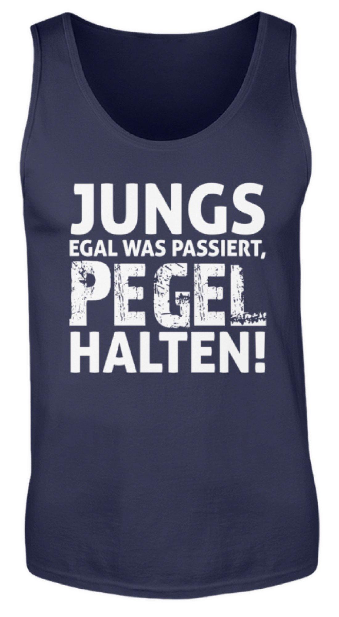 Jungs, Pegel halten. - Herren Tanktop