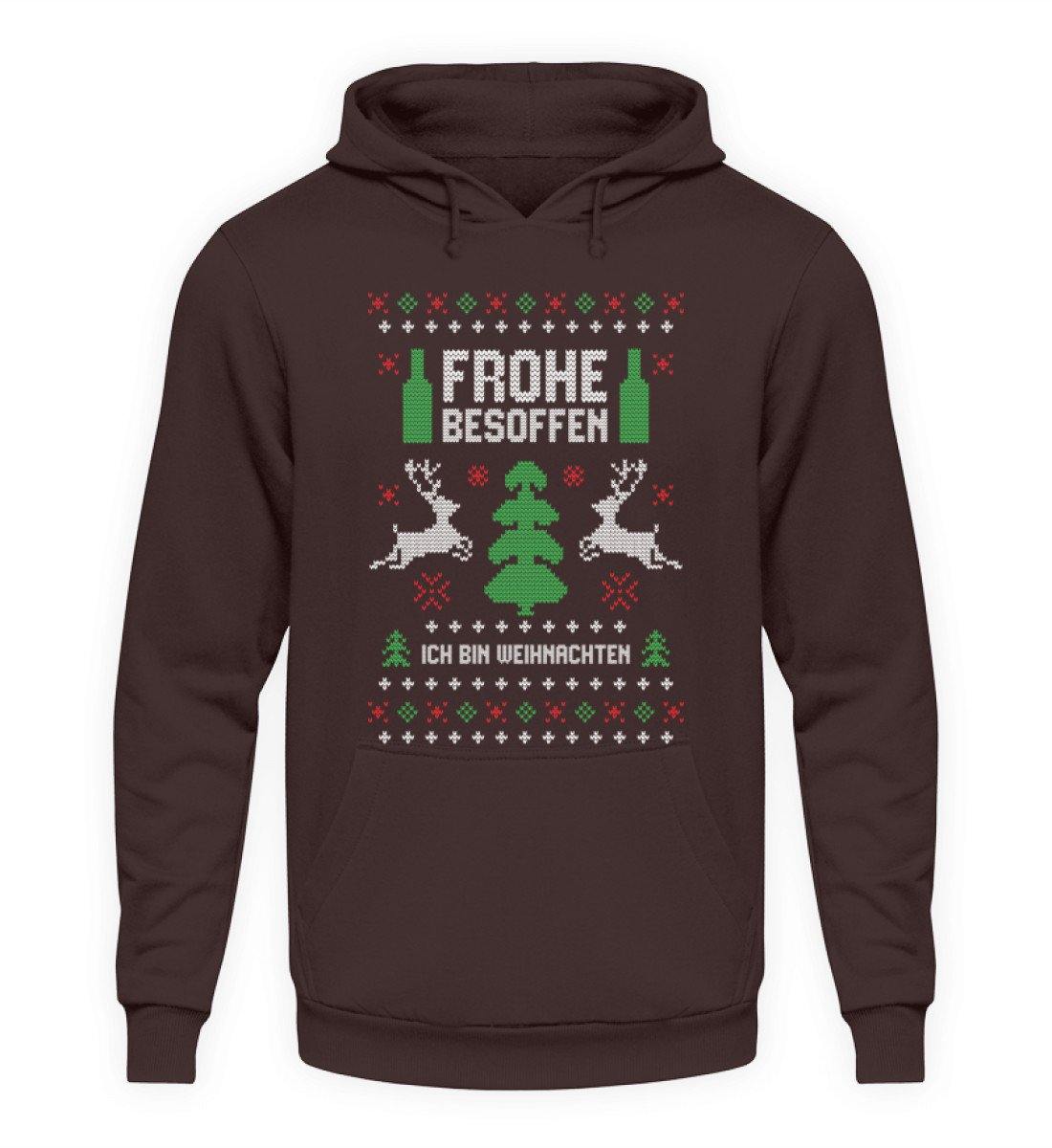 Frohe Besoffen - Ich bin Weihnachten - Unisex Kapuzenpullover Hoodie