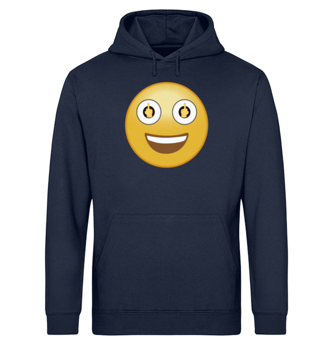Smiley - Mittelfinger - 1 - Unisex Organic Hoodie