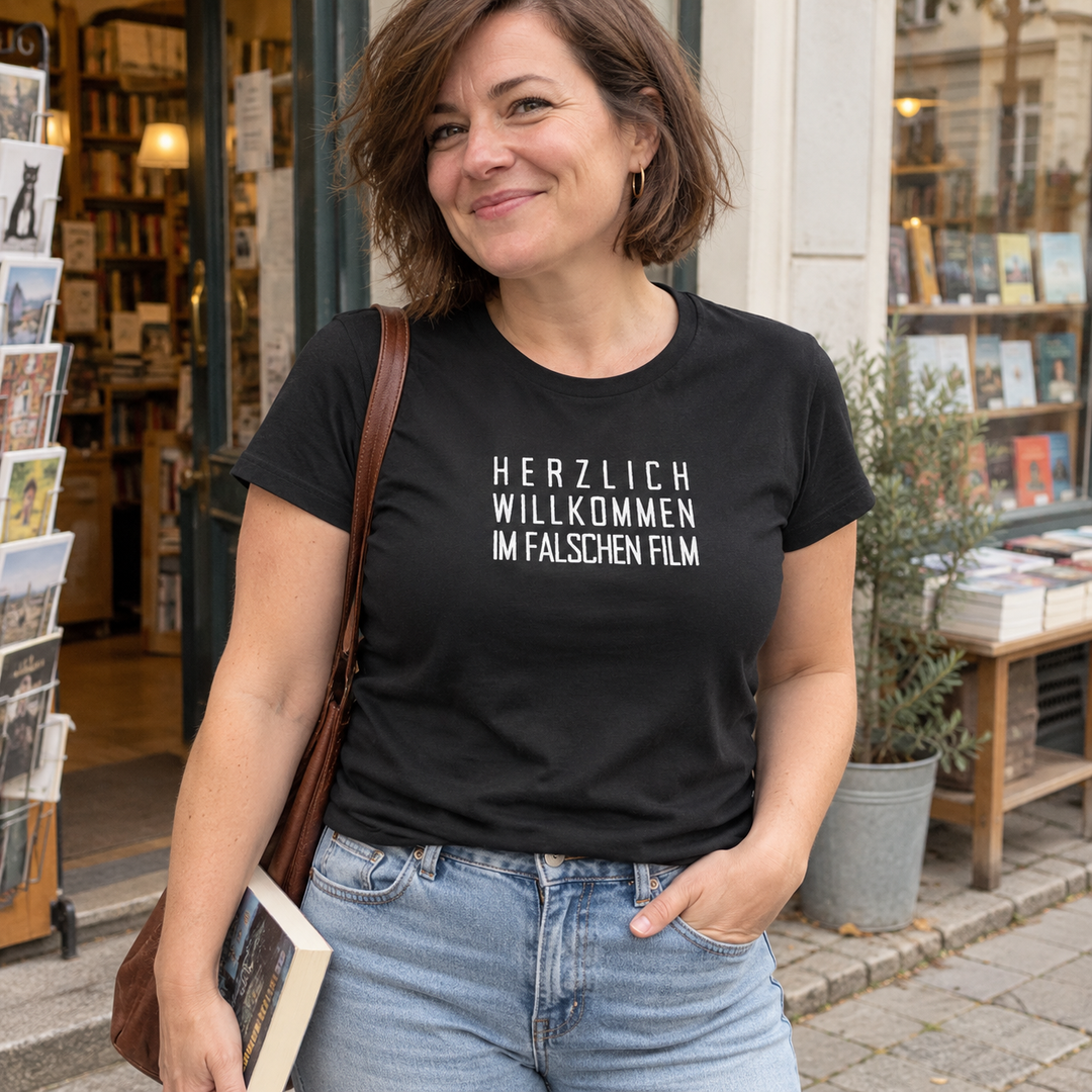 Herzlich willkommen im falschen Film – Damen-T-Shirt