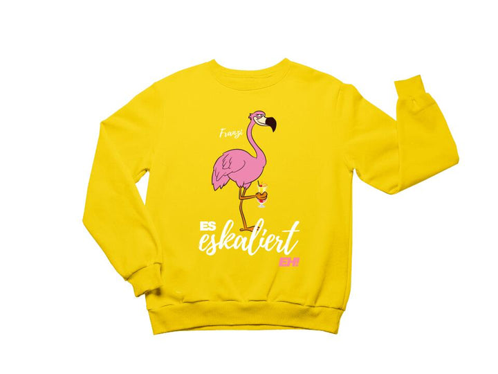 Es Eskaliert Eh - Party Name/Wunschname - Flamingo Shirt mit Deinem Namen - Party T-Shirt Individualisierbar/Personalisierbar